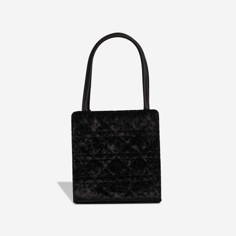 Dior Lady Tote Mini Velvet / Silk Black | Sell your designer bag