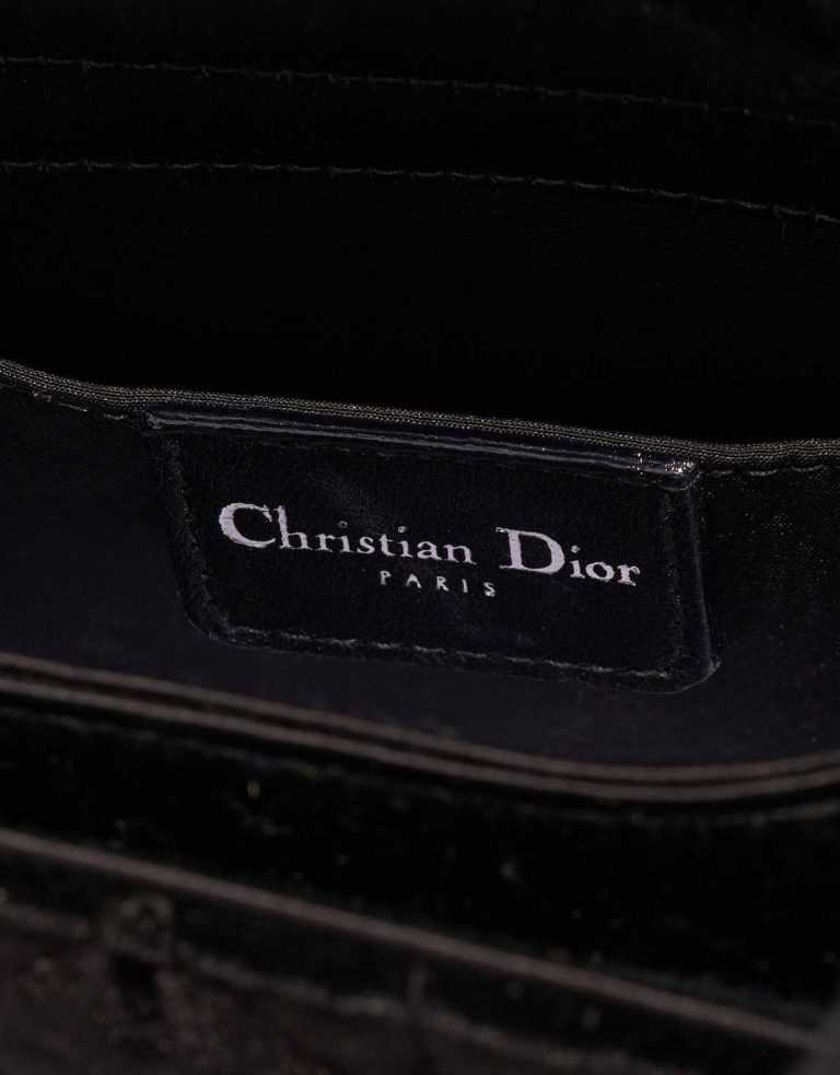Dior Lady Tote Mini Velvet / Silk Black Logo | Sell your designer bag