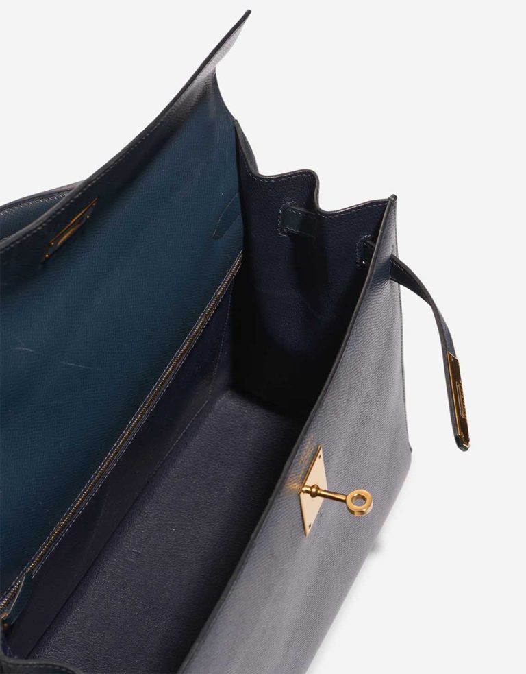 Hermès Kelly 35 Courchevel Bleu Marine Inside | Sell your designer bag