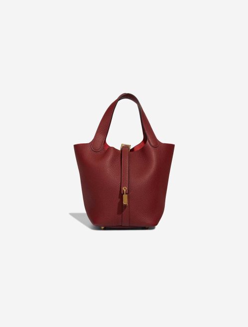 Hermès Picotin 18 Taurillon Clémence Rouge H Front | Sell your designer bag