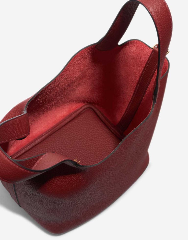 Hermès Picotin 18 Taurillon Clémence Rouge H Inside | Sell your designer bag