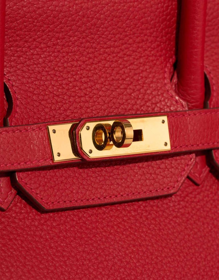 Hermès Birkin 35 Togo Rouge Vif Closing System | Sell your designer bag