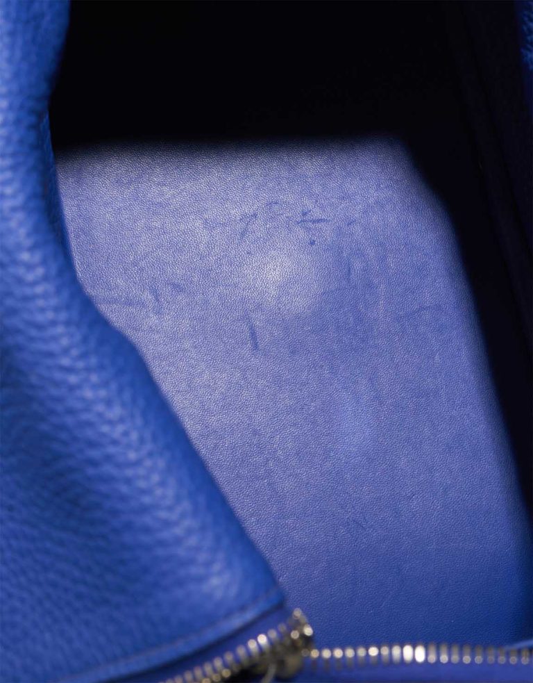 Hermès Lindy 30 Clémence Bleu France Signs of wear | Sell your designer bag