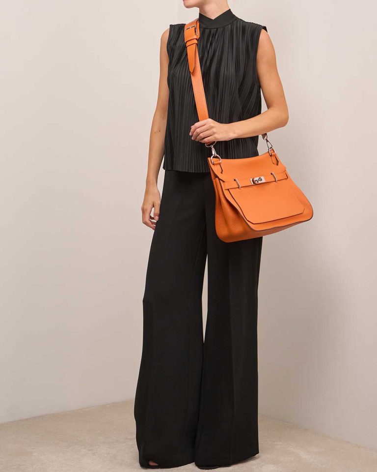 Hermès Jypsière 31 Clémence Orange Front | Sell your designer bag