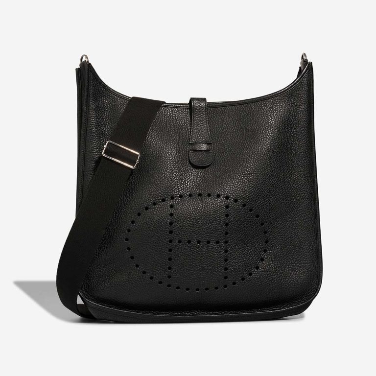 Hermès Evelyne 40 Clémence Black Front | Sell your designer bag