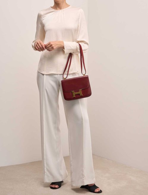 Hermès Constance 24 Box Rouge H on Model | Sell your designer bag
