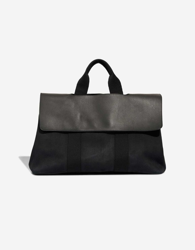 Hermès Valparaiso 41 Swift / Toile Noir Front | Sell your designer bag