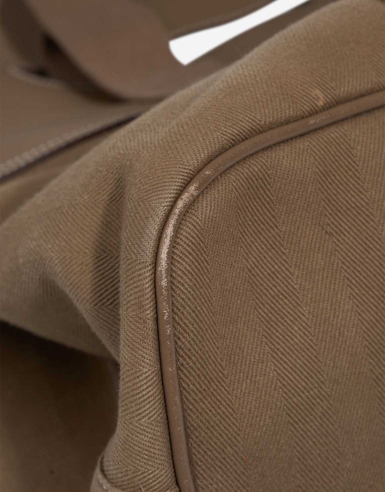 Hermès Valparaiso 41 Swift / Toile Étoupe Signs of wear | Sell your designer bag