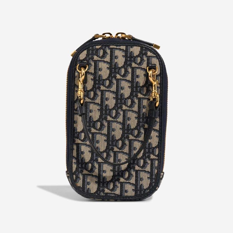 Dior 30 Montaigne Call'in Phone Holder Oblique Jacquard Blue | Sell your designer bag