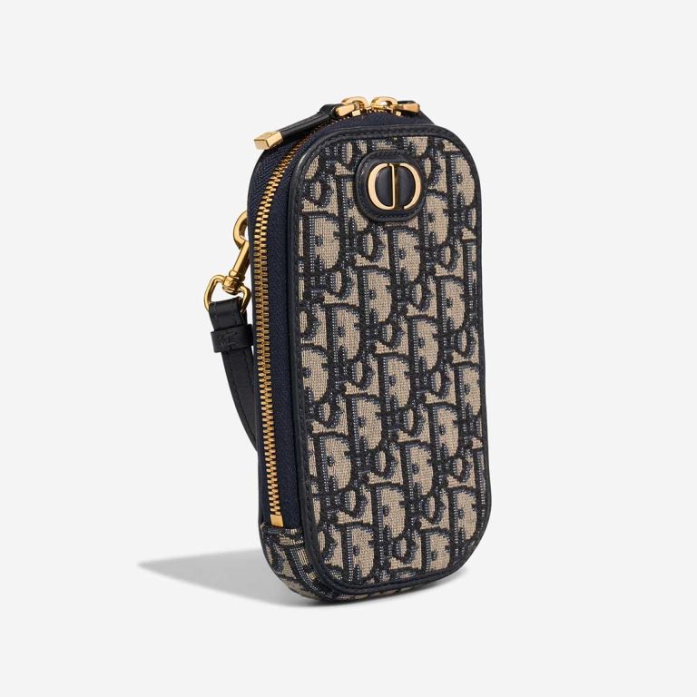 Dior 30 Montaigne Call'in Phone Holder Oblique Jacquard Blue | Sell your designer bag