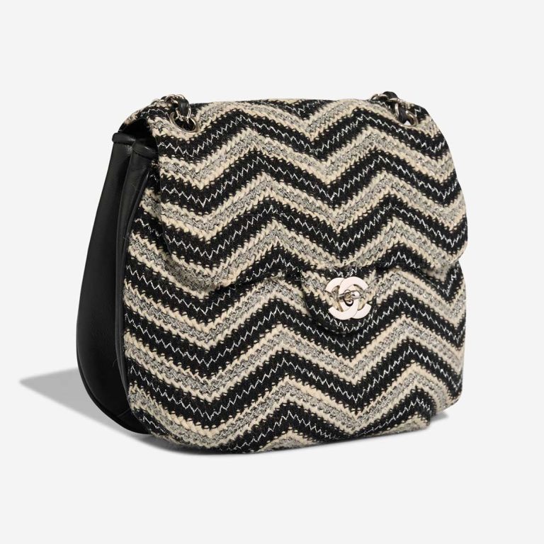Chanel Timeless Medium Tweed Black / White / Silver | Sell your designer bag