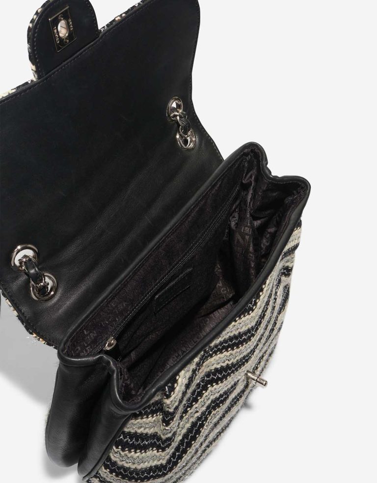 Chanel Timeless Medium Tweed Black / White / Silver Inside | Sell your designer bag