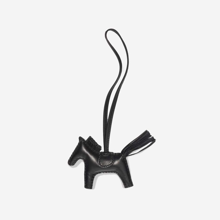 Hermès Rodeo PM Milo Lamb Black Front | Sell your designer bag