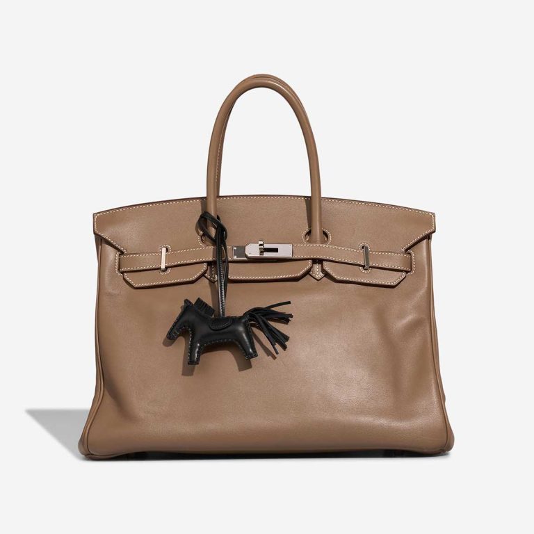 Hermès Rodeo PM Milo Lamb Black Front | Sell your designer bag