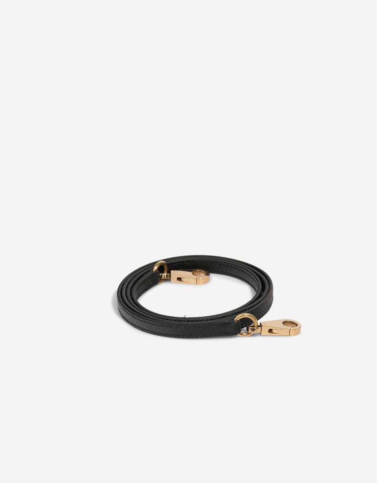 Hermès Kelly Strap Epsom Black Front | Sell your designer bag