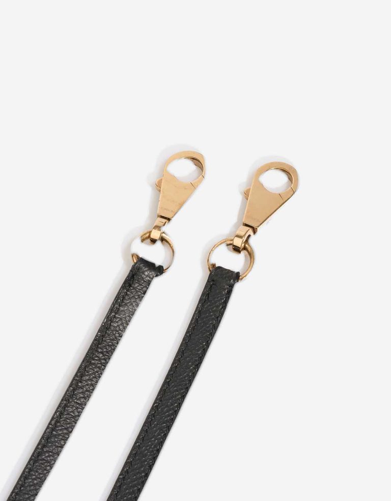 Hermès Kelly Strap Epsom Black Front | Sell your designer bag