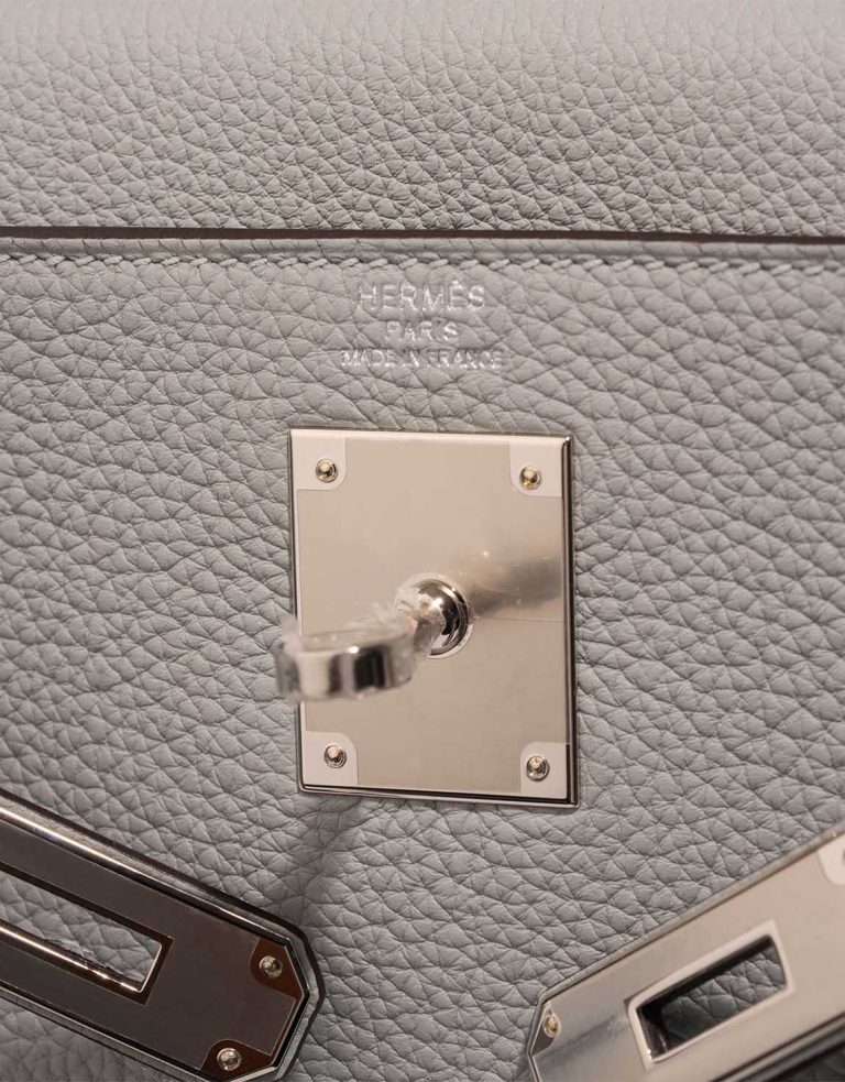 Hermès Kelly 28 Togo Bleu Glacier Logo | Sell your designer bag