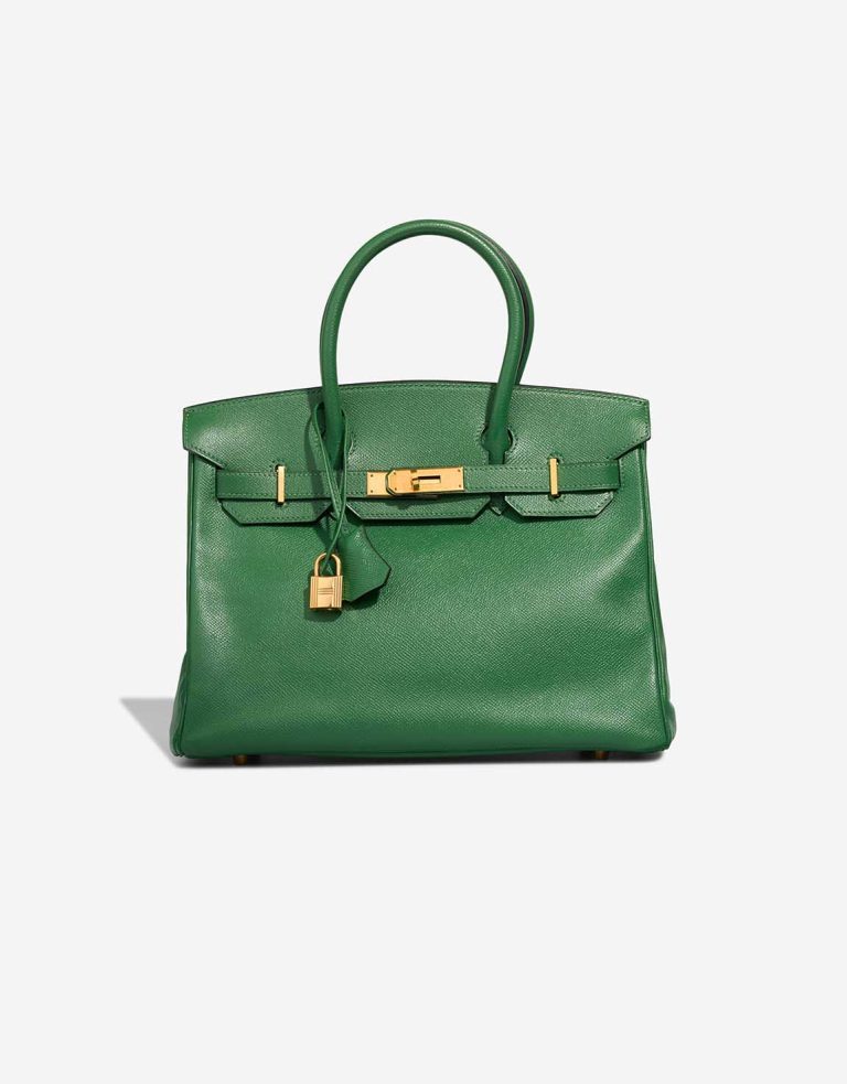 Hermès Birkin 30 Courchevel Vert Menthe Front | Sell your designer bag