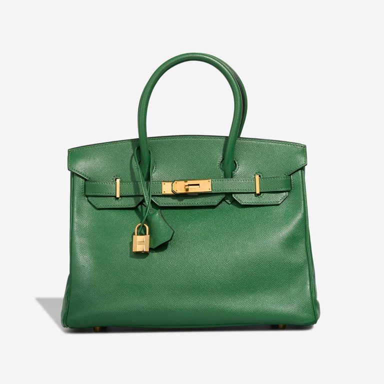 Hermès Birkin 30 Courchevel Vert Menthe Front | Sell your designer bag