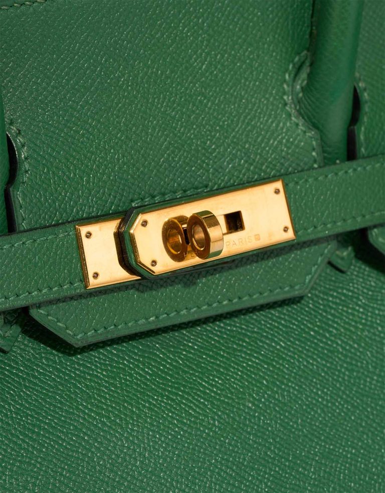 Hermès Birkin 30 Courchevel Vert Menthe Closing System | Sell your designer bag