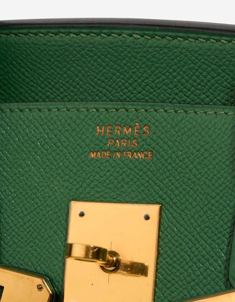 Hermès Birkin 30 Courchevel Vert Menthe Logo | Sell your designer bag