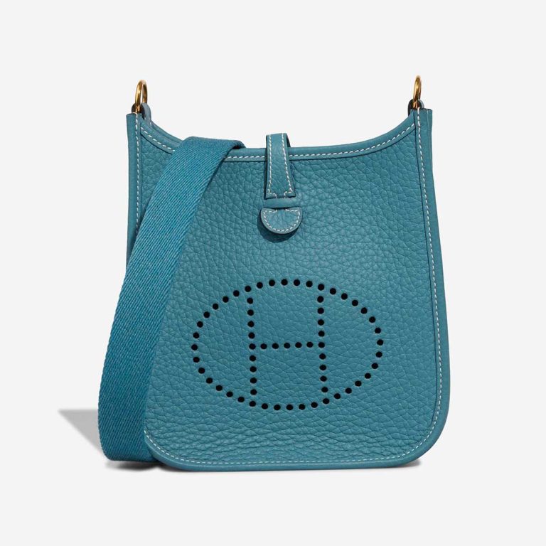 Hermès Evelyne 16 Clémence Bleu Jean Front | Sell your designer bag