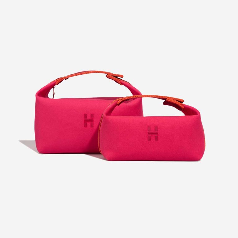 Hermès Bride-à-Brac Set Wool Rose Extrême / Orange H / Rouge H Front | Sell your designer bag