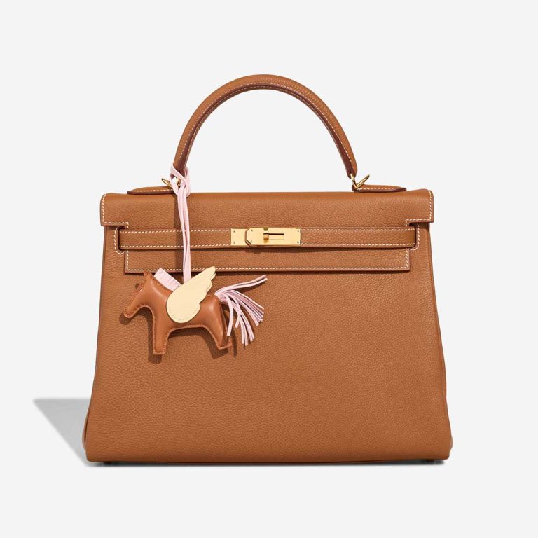 Hermès Rodeo Pegasus PM Milo Lamb Gold / Mauve Sylvestre / Nata Front | Sell your designer bag
