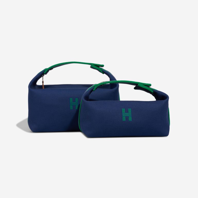 Hermès Bride-à-Brac Set Wool Bleu Marine / Menthe / Bleu Nuit Front | Sell your designer bag