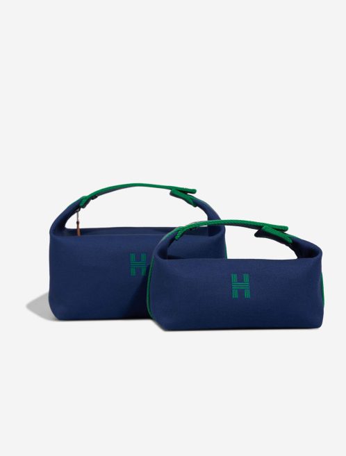 Hermès Bride-à-Brac Set Wool Bleu Marine / Menthe / Bleu Nuit Front | Sell your designer bag