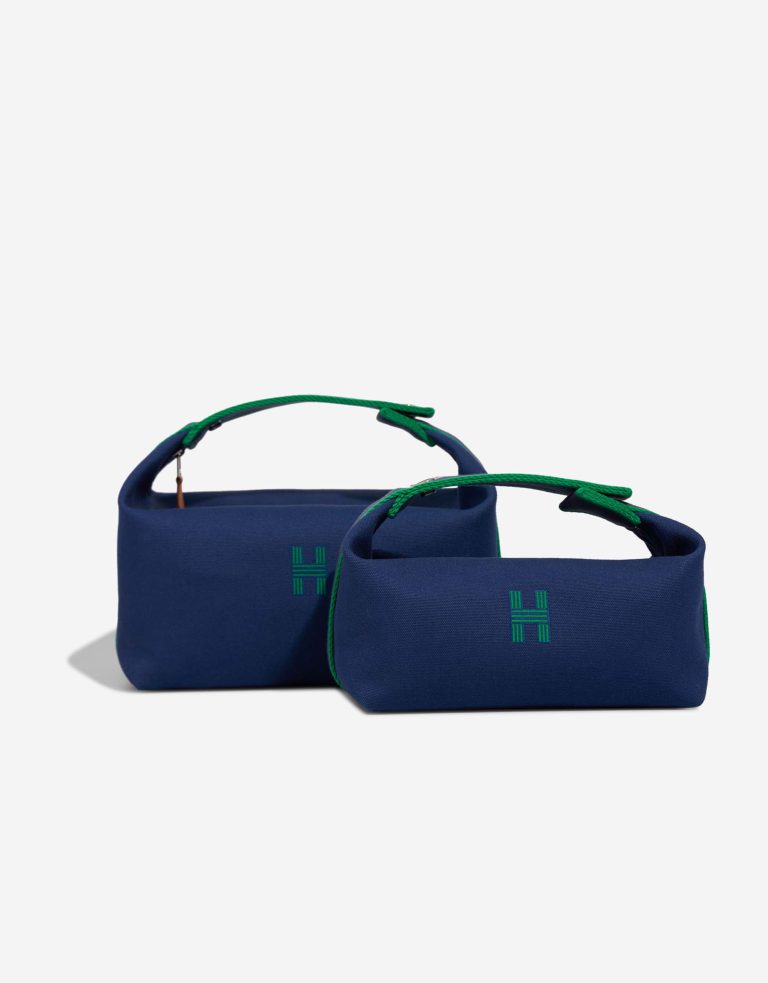 Hermès Bride-à-Brac Set Wool Bleu Marine / Menthe / Bleu Nuit Front | Sell your designer bag