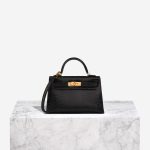 Hermès Kelly Mini Niloticus Lizard Black Front | Sell your designer bag