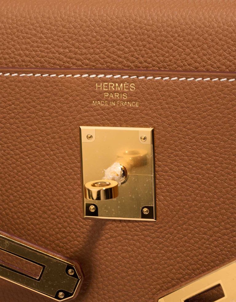Hermès Kelly 32 Togo Gold Logo | Sell your designer bag
