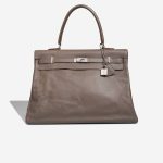 Hermès Kelly 50 Veau Sikkim Gris Tourterelle Front | Sell your designer bag