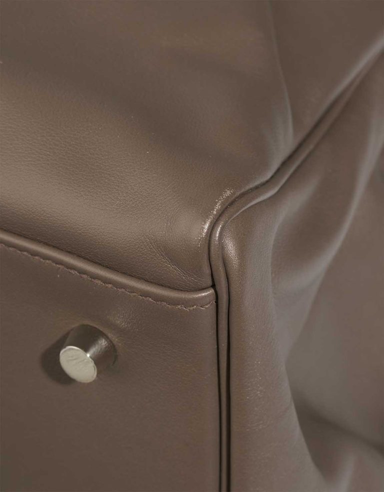 Hermès Kelly 50 Veau Sikkim Gris Tourterelle Signs of wear | Sell your designer bag