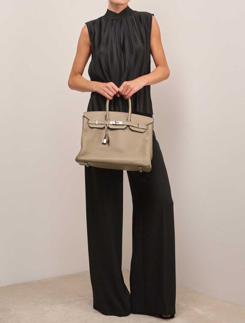 Hermès Birkin 35 Togo Sauge on Model | Sell your designer bag