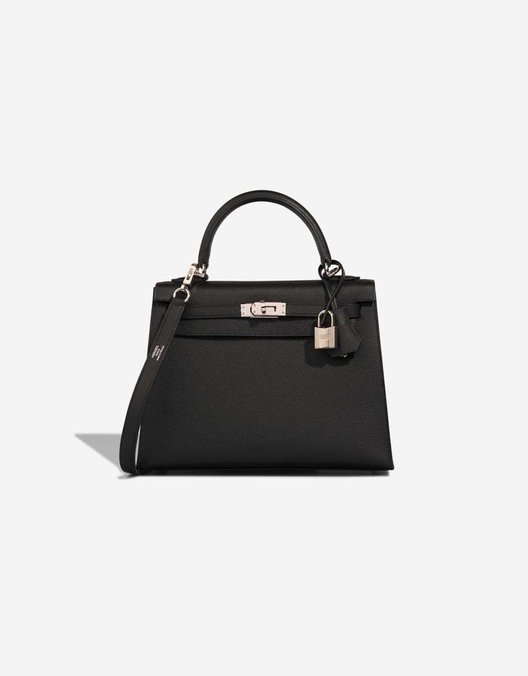 Hermès Kelly 25 Epsom Black Front | Sell your designer bag