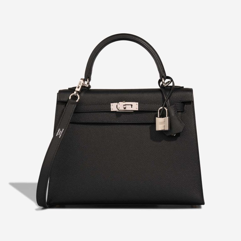 Hermès Kelly 25 Epsom Black Front | Sell your designer bag