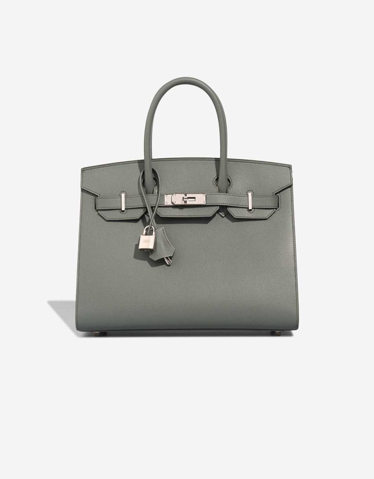 Hermès Birkin 30 Epsom Vert Amande Front | Sell your designer bag