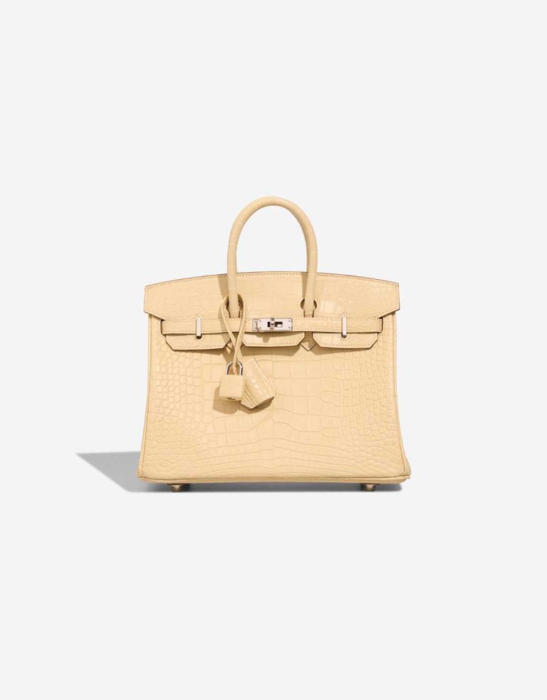 Hermès Birkin 25 Matte Alligator Vanille Front | Sell your designer bag