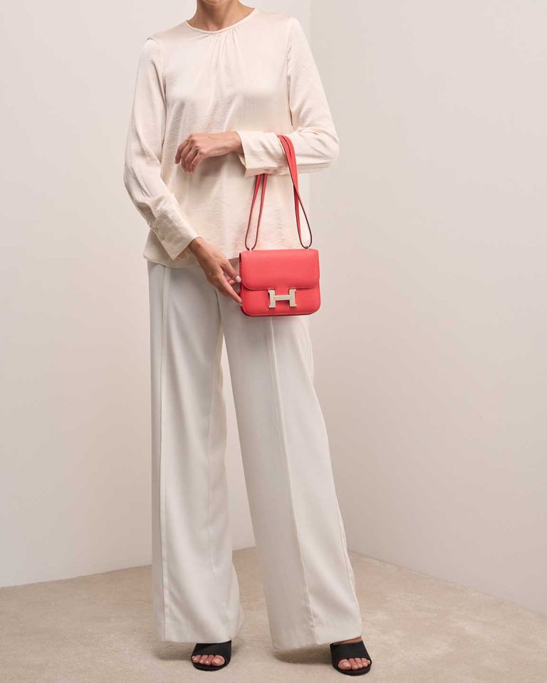 Hermès Constance 18 Chèvre Mysore Bougainvillier Front | Sell your designer bag