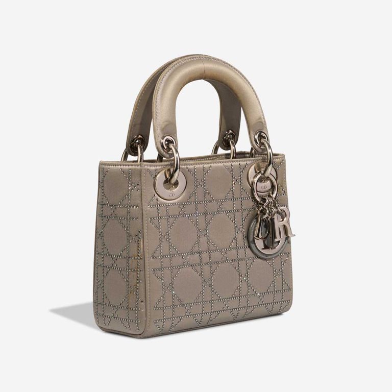 Dior Lady Small Silk Silver | Sell your designer bag