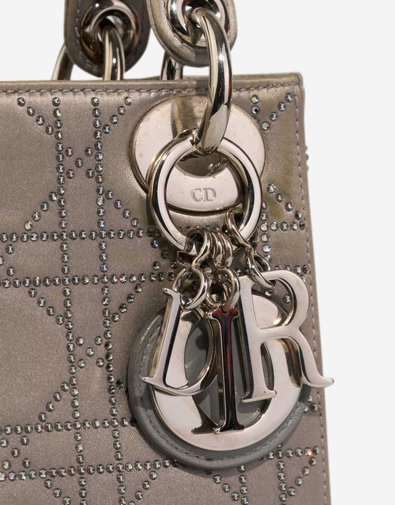 Dior Lady Small Silk Silver Closing System | Sell your designer bag