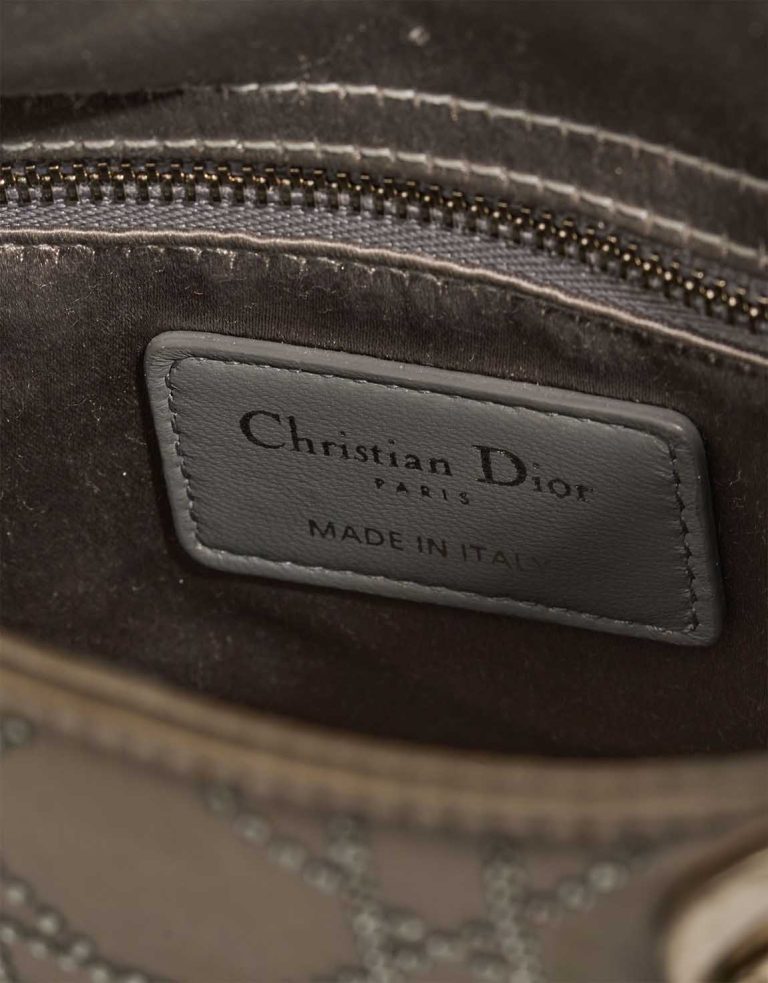 Dior Lady Small Silk Silver Logo | Sell your designer bag