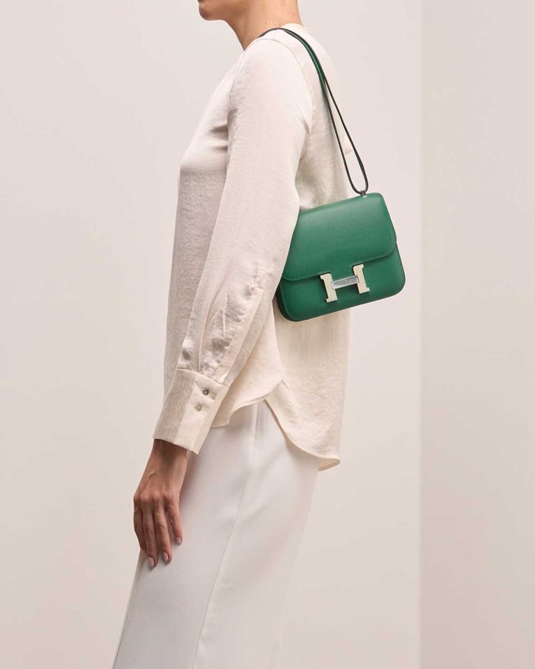 Hermès Constance 18 Epsom Vert Vertigo Front | Sell your designer bag