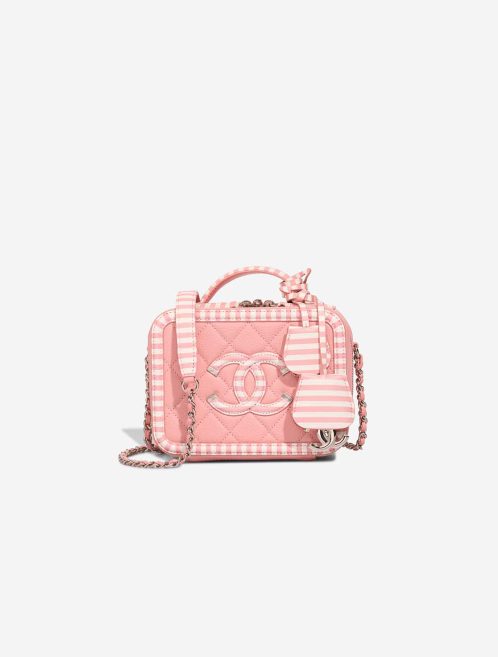 Chanel Vanity Small Caviar Pink / White Front | Sell your designer bag