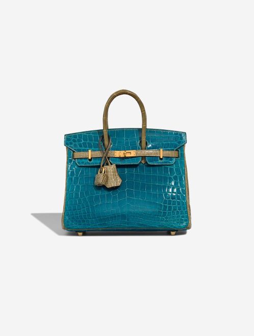 Hermès Birkin HSS 25 Niloticus Crocodile Bleu Izmir / Gris Tourterelle Front | Sell your designer bag