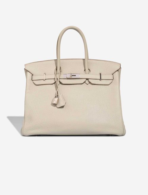 Hermès Birkin 35 Clémence Gris Perle Front | Sell your designer bag
