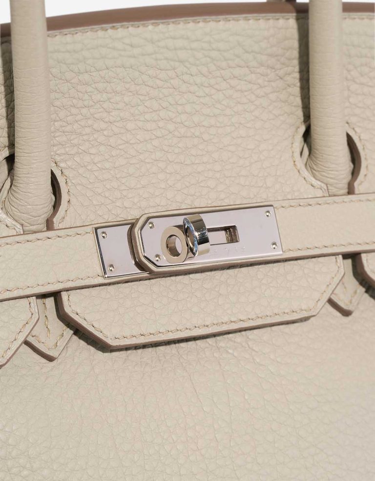 Hermès Birkin 35 Clémence Gris Perle Closing System | Sell your designer bag