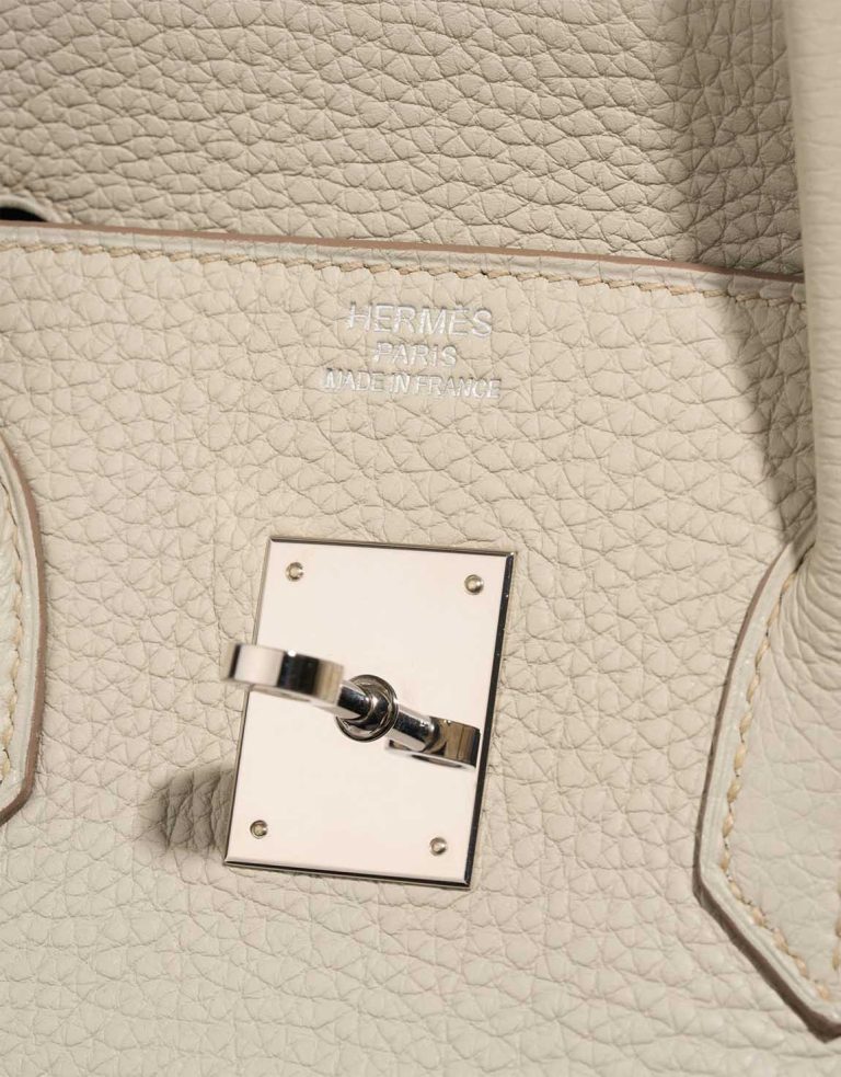 Hermès Birkin 35 Clémence Gris Perle Logo | Sell your designer bag